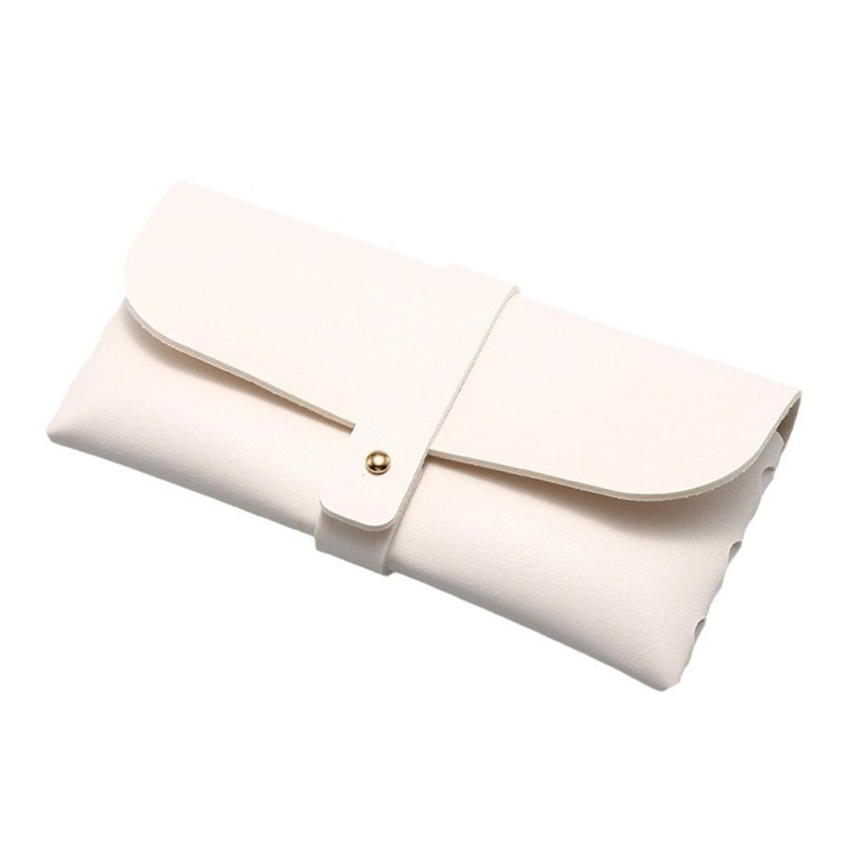 

Glasses case - High-end style, men s portable, shock-resistant and pressure-resistant, minimalist style, simple design, suitable белый
