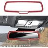 Decoração da Tampa do Retrovisor Interno JWWY Acabamento Acessórios Internos para Dodge Challenger 2015-2024, Charger 2010-2024 e Ram 2010-2017 ABS Vermelho
