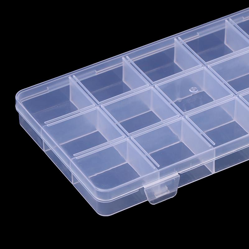 24/15/28 Grids Transparent Plastic Embroidery Floss Storage Box Floss Bobbins Storage Organizer Diy Cross Stitch Sewing Tools