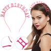 Happy Birthday Girl Headband Sweet Girls Birthday Party Tiara Styling Princess Crown Rhinestone Hair Hoop Fashion Hairband