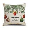 New Christmas Tree Letter Pillow Case Home Living Room Sofa Cushion Cover New Year Holiday Pillow