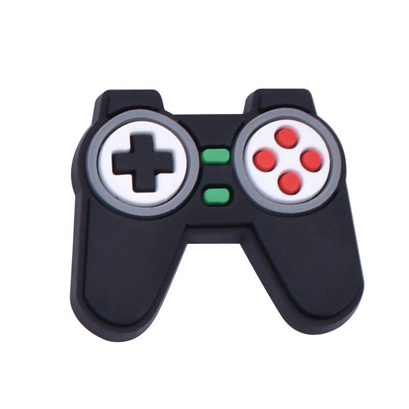 Video Game Cartoon Shoe Charms: Removable Crocs Buckles & Decorative Bracelets