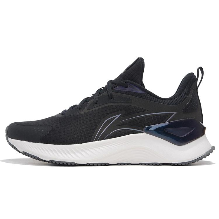 new LiNing YueYing Element Slip Resistant, Abrasion Resistant, Breathable Low Top LINING Cloud Running Shoes Men's Black