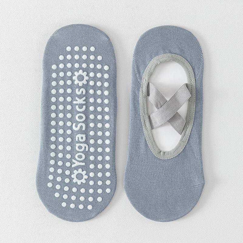 Yoga Socks for Women, Summer Pure Cotton Indoor Fitness Sports Socks, Anti-slip and Shock-absorbing Professional Pilates Boat Socks, No Heel Drop