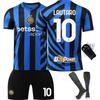 2425 Inter Mailand Heimfußballtrikot Nr. 10 Lautaro 9 Thuram 23 Barrera Kinder Trikot Herren Damen Set