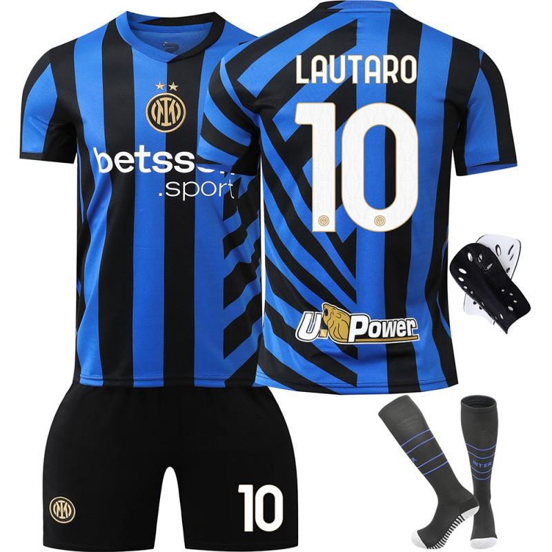

2425 Inter Milan Home Football Uniform No. 10 Lautaro 9 Thuram 23 Barrera Children s Jersey Men s Women s Set XS