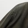 Vintage Jacke Herbst Damen Kunstleder Slim Pendler Stil Mantel Urban Chic