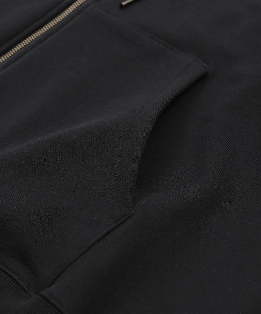 Haveoffduty Bio-Washed Easy Zip-Up Hoodie (Black)