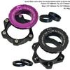 BOOST Center Lock Disc Brake Hub Conversion Kit: Front 100mm 15x110mm Rear 142mm 12x148mm with Washers/Spacers.