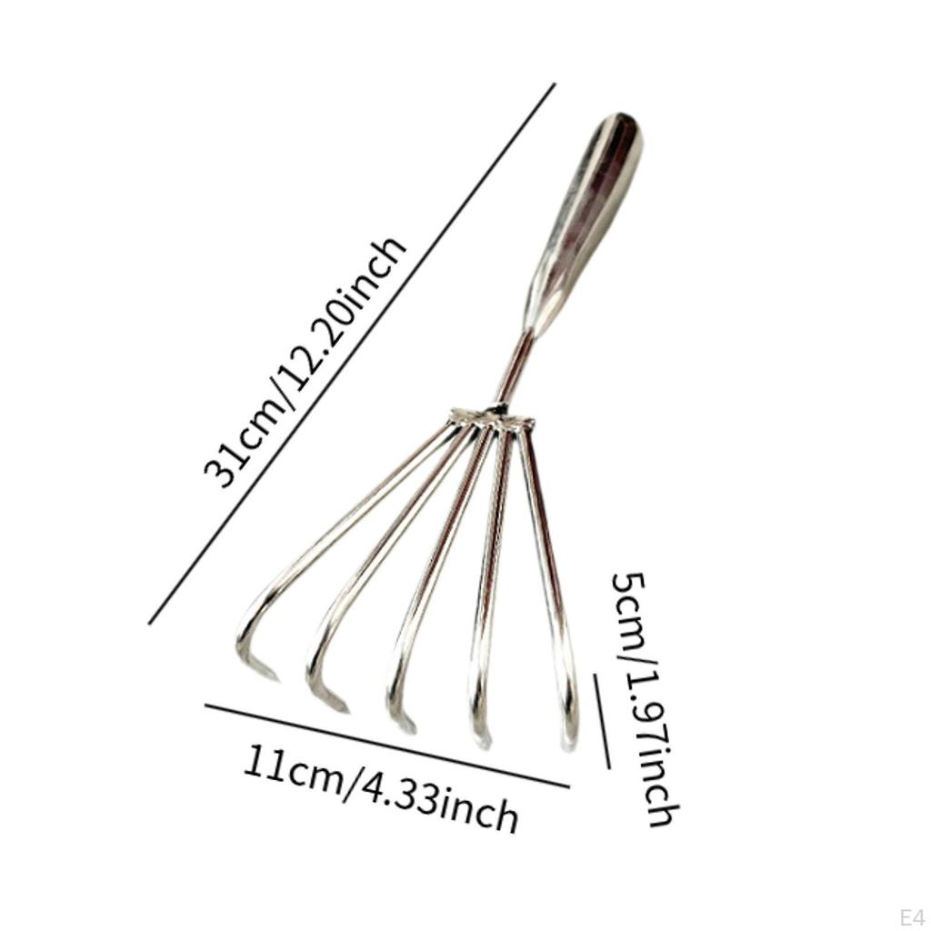 Shape Stainless Steel Tool Easy Use Handheld Seafood Shell Remover for Collecting Leaf