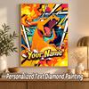 Charizard Custom Name Diamond Painting Personalized 5D Full Drill DIY Diamond Art Home Decor