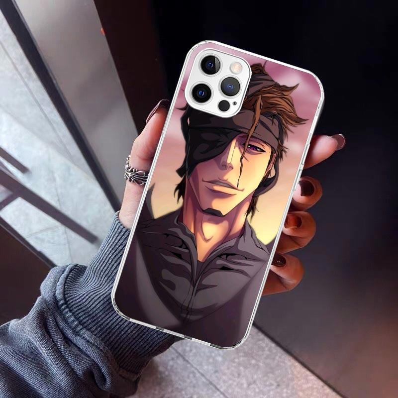 Aizen Sousuke Bleach Phone Case For iPhone 17 Air 16 15 Pro Max 14 Plus 13 Mini 12 11 Cover 7 8 SE Silicone Shell Print Fundas 1