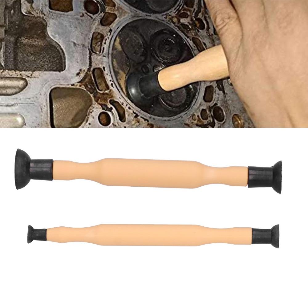 2PCS Hardwood Handle Valve Grinding Tool Double Ended Spring Compressor Tools  Sealing Maintenance