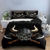 Horned Helmet, Skull, Axes. Bedding Sets Duvet Cover Sets Duvet Covers Pillowcases(1 * Duvet Cover 2 * Pillowcases Without Duvet Insert)