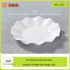 A5 Food Grade Melamine Lotus Lace Dinner Plate