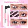 5D Volume Eyelash Clusters DIY Kit with Natural Wispy Bundles, Eyelash Glue Set for Self Application, Beginner Friendly Daily Home Eyelash Extensions