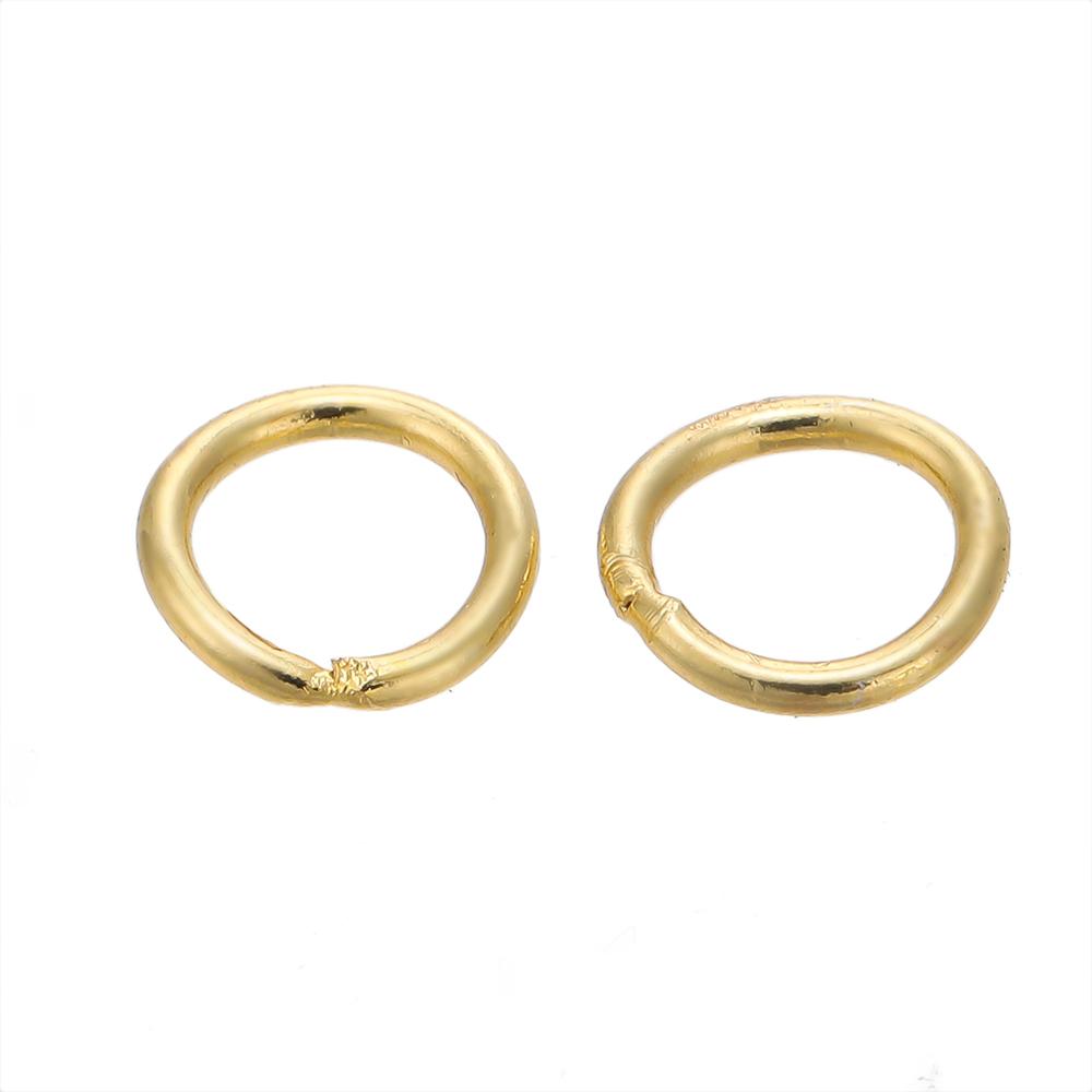 20/50pcs/lot 14K 18K Gold Plated Split Rings Connecting Ring Brass Close Jump Rings Accessories For Jewelry DIY Jewelry Material