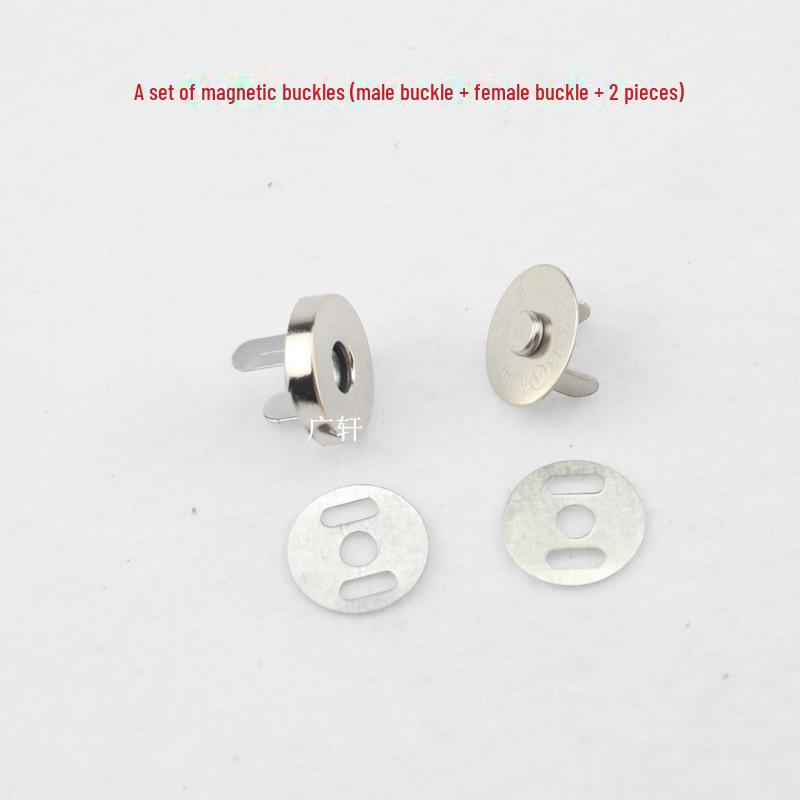 20pcs Magnetic Bronze/Silver Snap Buckles (1.8CM & 1.4CM) for Luggage and Packaging Boxes