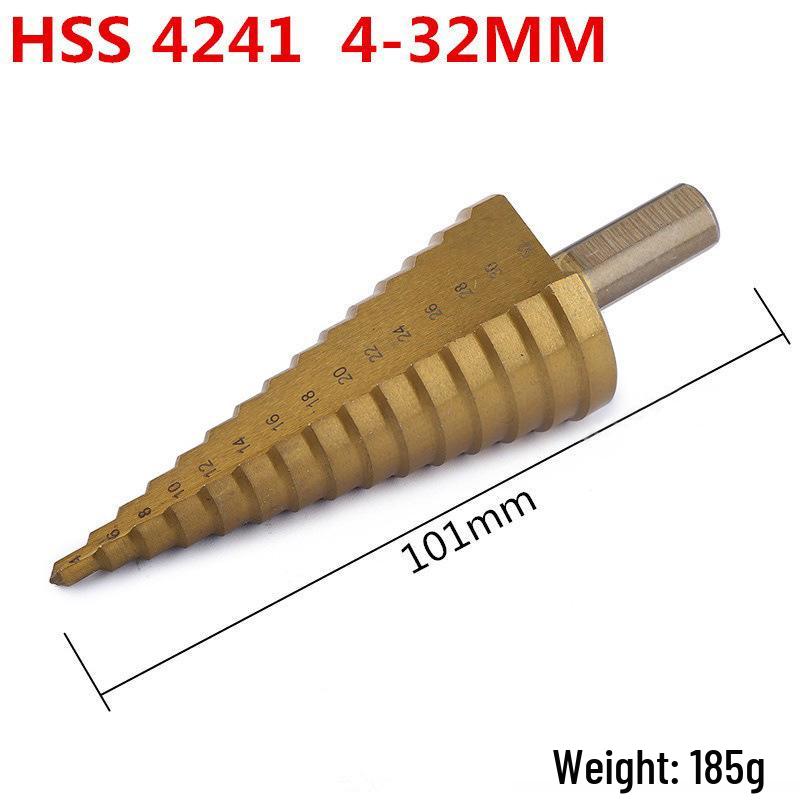 HSS4241 Triangle Shank Step Drill Bit for Metal (4-12mm, 4-20mm, 4-32mm)