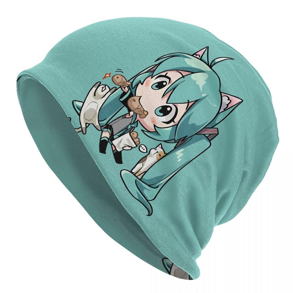 Hatsune Miku Chemo Beanie Unisex Women Winter Wear Skullies Caps Bonnet Knitted Hat