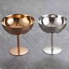 Food Grade Ice Cream Cup Stainless Steel Pudding Dessert Bowl Stemmed Fruit Plate  Bar Tableware