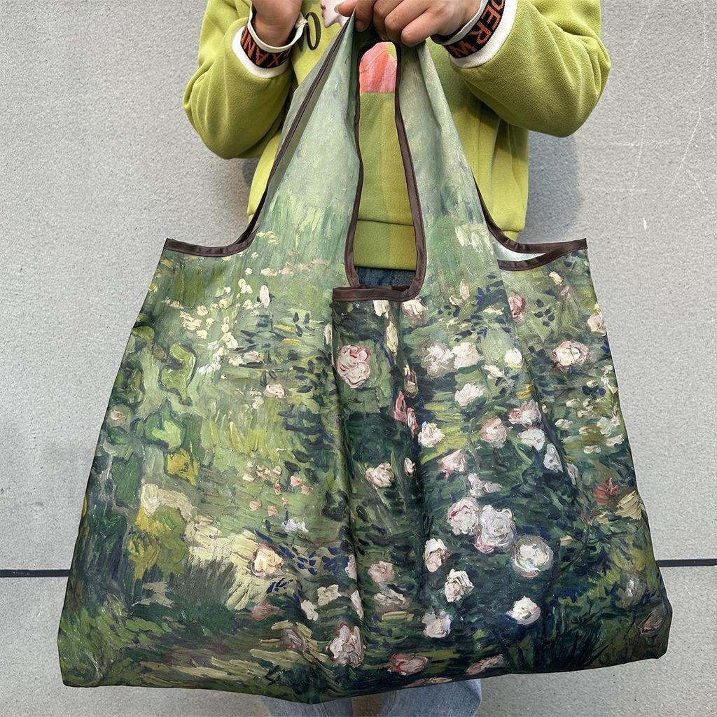 Borsa Tote da Viaggio Pieghevole Ecologica con Cartoni Animati - Borsa da Shopping a Spalla Singola di Grande Capacità per Donne