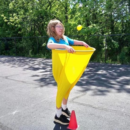 Granny Pants Outdoor Yard Game Inflatable Ball Relay Set with Giant Stretchy Pants Balls And Pump Backyard Field Recreational