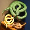 Simulation Giant Python Plush Toy Long Snake Yellow Orange Green Python Plush Toy Decorated House Holiday Decoration Trick Props