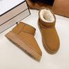 Snow boots women's velvet thickened warm winter non-slip waterproof boots popular outdoor medium tube thick sole women's cotton shoes