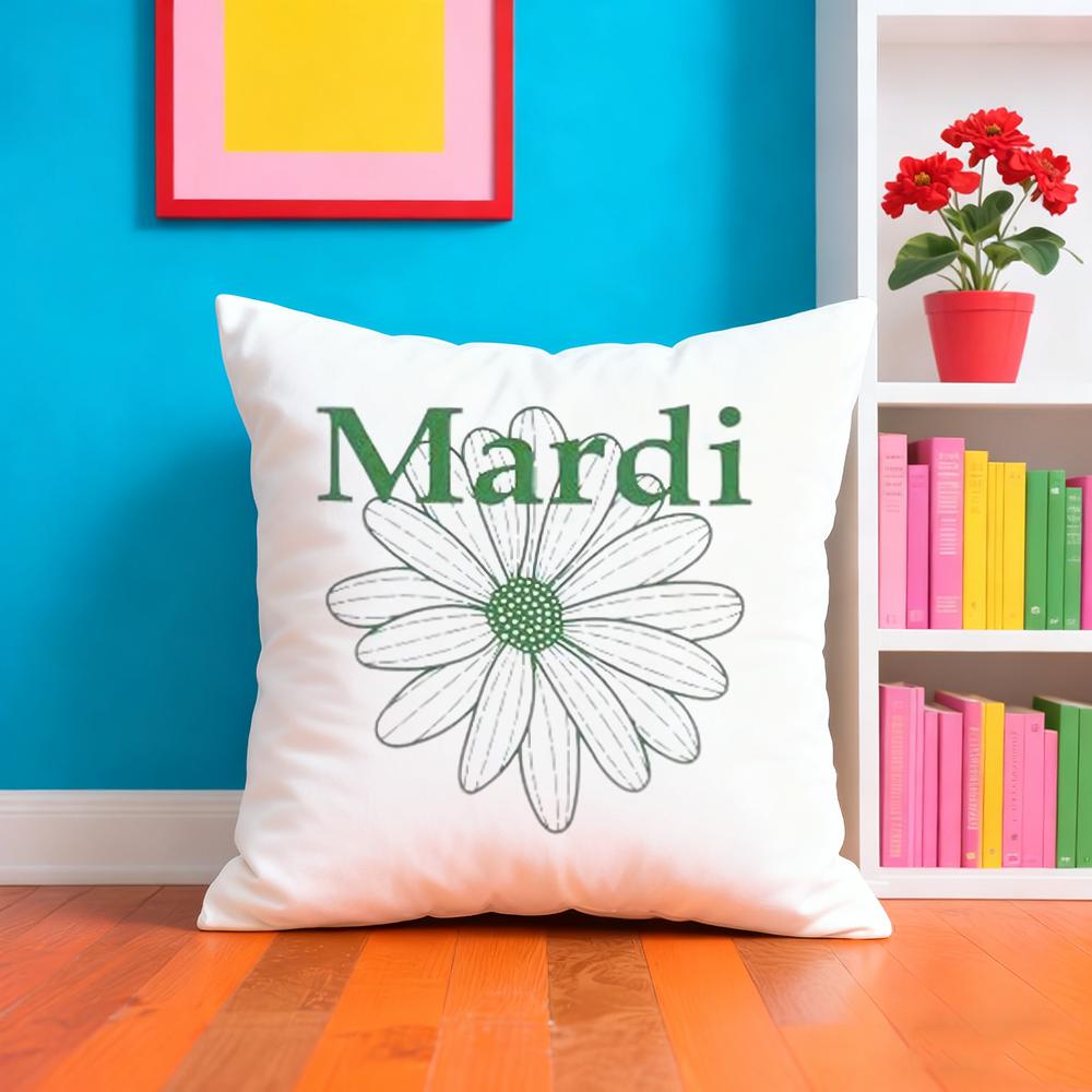 Luxury M-Mardis M-Mercreds Cushion Cover Plush Fabric Soft Double-Sided Printed Sofa Warm Winter Home Gift Pillow Case