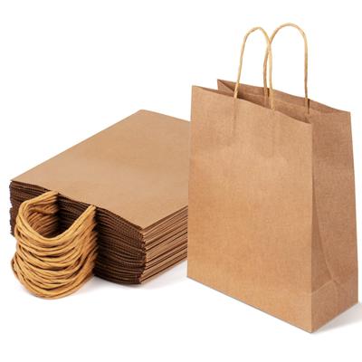 Paper Gift Thick and Perfect for DIY and W X 11cm D X 27cm Plain Bags, Durable, Reusable, 25-Piece Set. Gifts, Presents, Projects, Weddings, Parties,