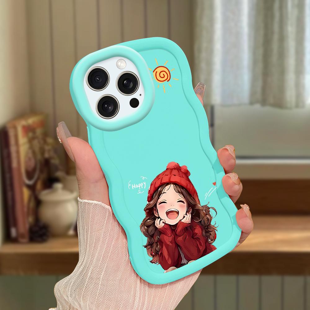 Big Wave Edge Mäkký silikónový materiál Macaron Puzdro na telefón Nárazuvzdorné ochranné gumové puzdro pre iPhone Samsung Huawei Honor Xiaomi Redmi OnePlus Moto