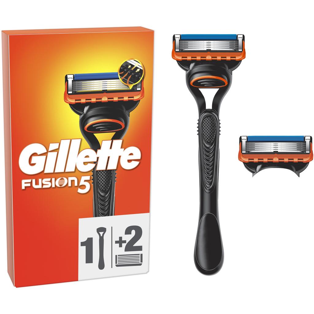 Gillette Fusion5 Men's Razor, 1 Razor Handle with 5-Blade Refills, Precision Trimmer, 5 Blades for a Close and Long-Lasting Shave