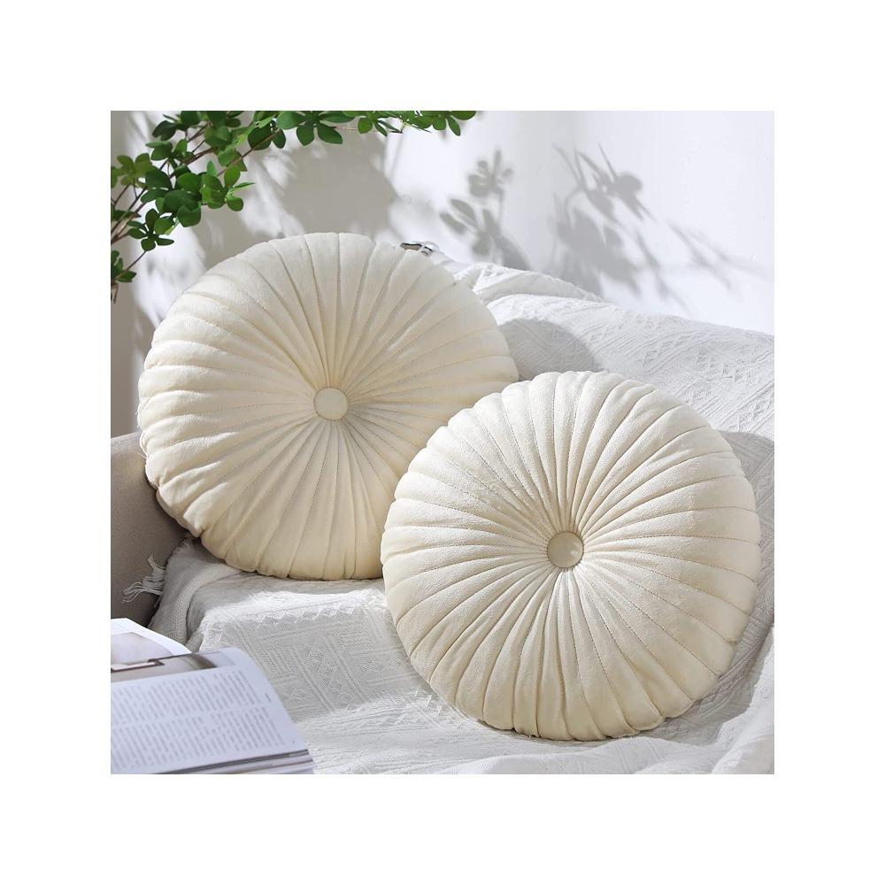 

Round Seat Cushion Pumpkin Throw Pillows Solid