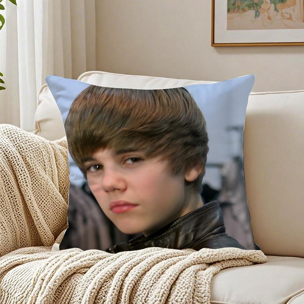 Copricuscino singer pop JJustin BBieber federa antiacaro decoro divano soggiorno cuscino stanza