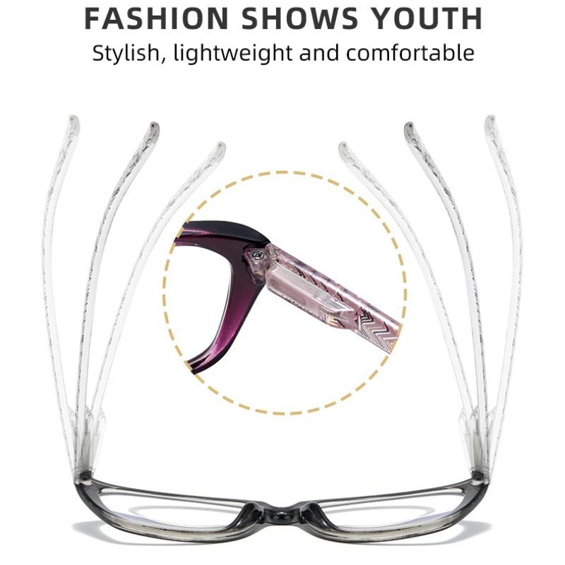 Neutral Fashion New High-Definition Anti-Blue Light Presbyopia Glasses Men And Women Retro Ultralight Reading Glasses +3.5+4.0