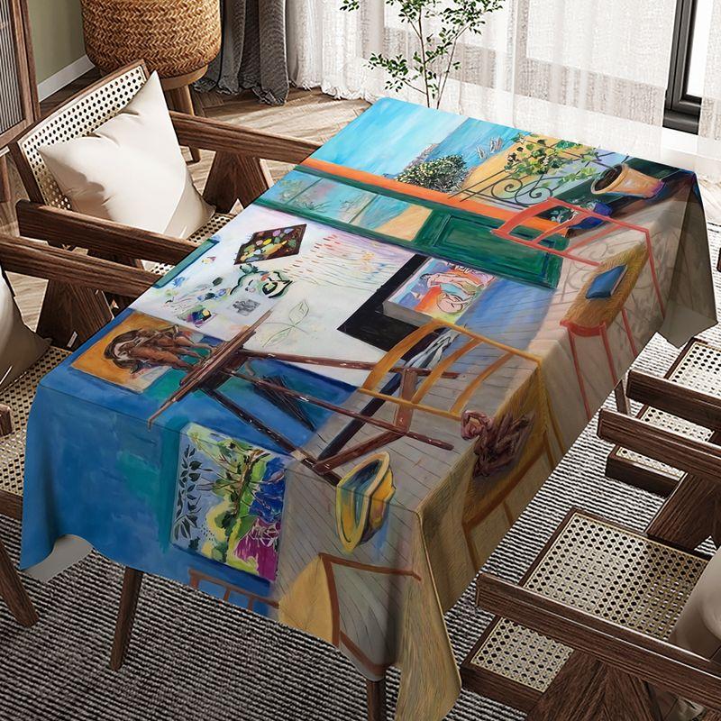 

American Tablecloth Matisse Famous Painting Oil Painting Art Studio Art Classroom Table Mat Fabric Ins Cover Cloth Dust Cloth Red 60cm * 90cm