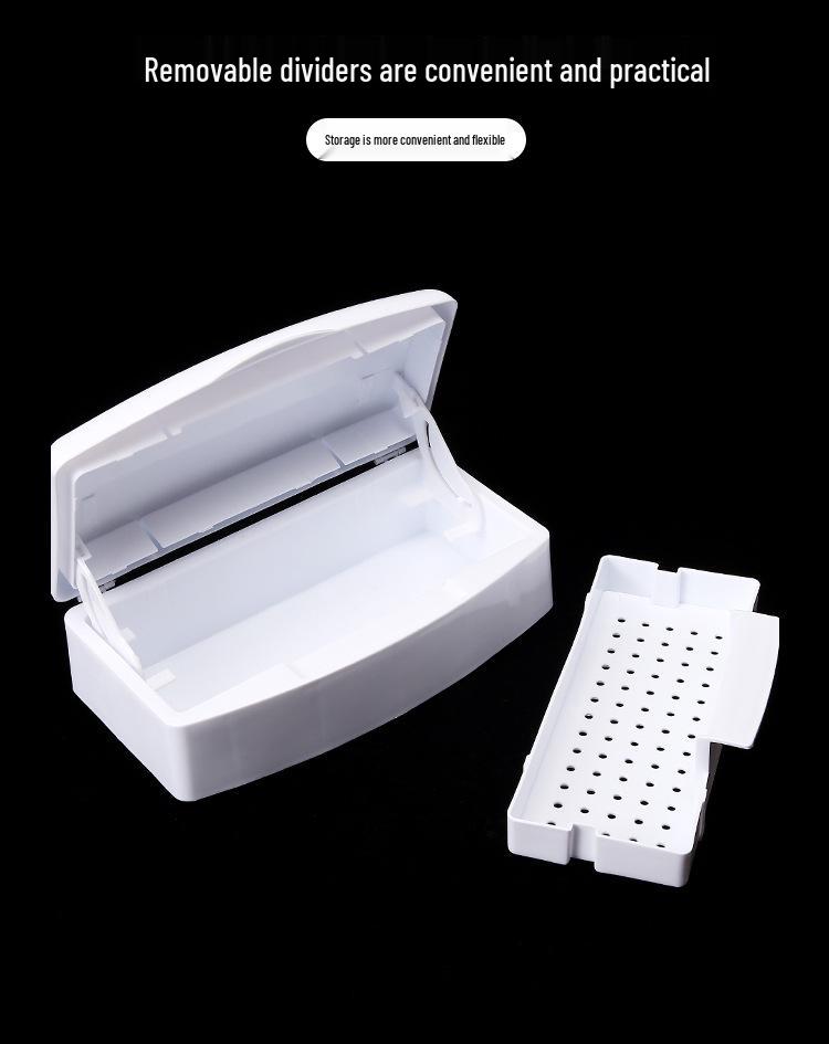 Nail Tool Alcohol Disinfection Box for Beauty and Cleaning