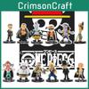 Ensemble de Figurines Anime One Piece Luffy aux Cheveux Rouges Shanks Buggy Moria Et Brook Modèles