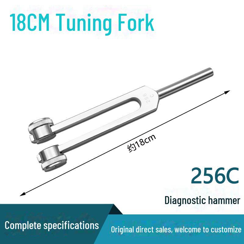 Multifunksjonell diagnostisk hammer i rustfritt stål med skala og rull