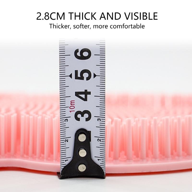 Soft TPE Foot Scrub Mat With NonSlip Texture For Bathroom Safety Comfortable Massage Surfaces Foot Scrubber Feature