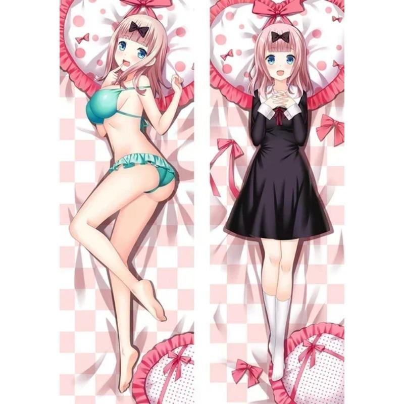 

180 см Японское аниме Кагуя-сама: Love Is War Fujiwara Chika Dakimakura Otaku мужской чехол для подушки Fullbody пледы наволочка подарок 34x100cm Peach Skin