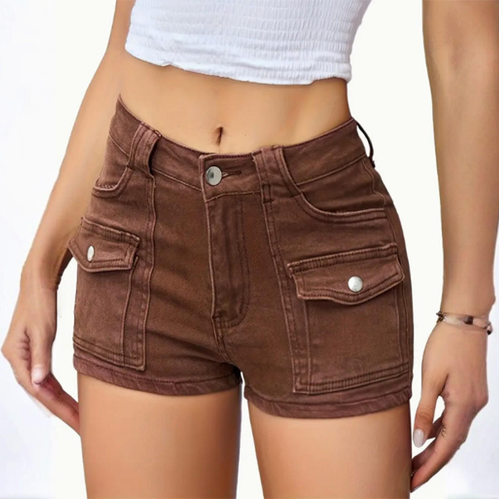 

Женские джинсовые классические универсальные модные шорты с высокой талией XXL