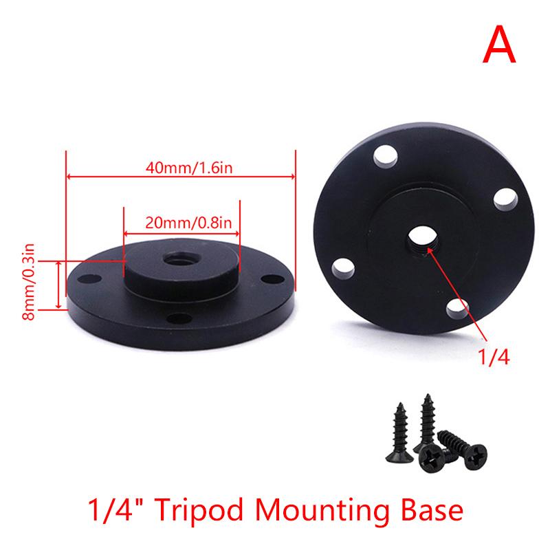 

1/4 3/8 Camera Tripod Metal Fixing Base Flange Outdoor Desktop Connection Bottom Monitor Adapter Fixing Base