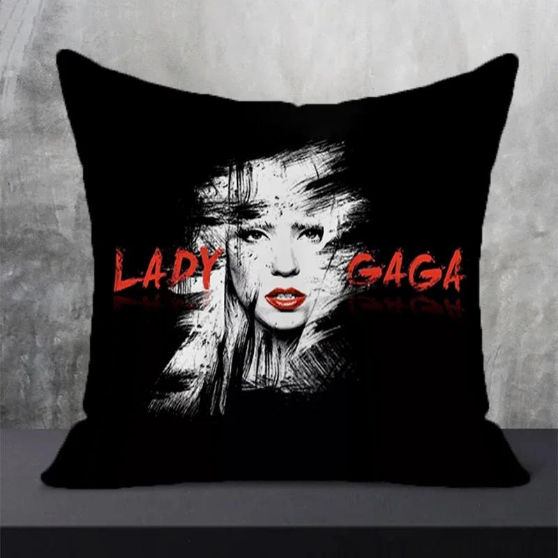 Room Decor Lady Gaga Pillowcase Pillow Cover Furniture Decorative Sofa Cushions Pillows Covers Cushion Luxury Cases Pillowcases
