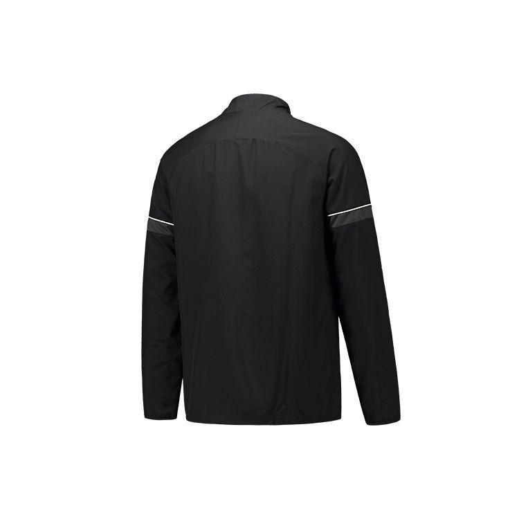 Nike Dri-FIT Academy Soccer Training Drilled Collar Windbreaker Jacket Men Outerwear Black CW6118-014