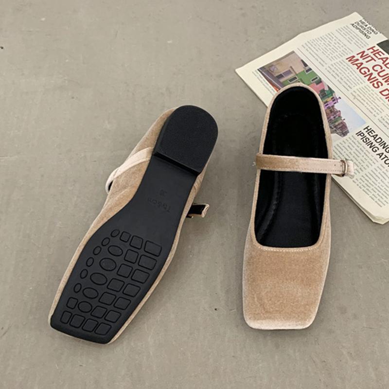 Fashion SUOJIALUN 2025 Spring New Women Flat Shoes Square Toe Shallow Buckle Ladies Elegant Sole Ballte Shoes Casual Loafers Shoes