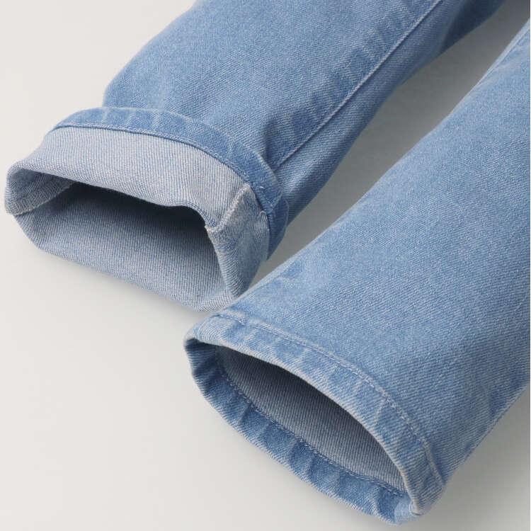 [Children's Clothing] Moujonjon (Moojeongjeong) Waist Frill Denim Tapered Pants 90cm-140cm M61000