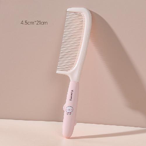 Cute Cartoon Plastic Comb for Womens Long Hair Suitable for Home Use Portable Anti-static Children Straight Hair Styling Brush