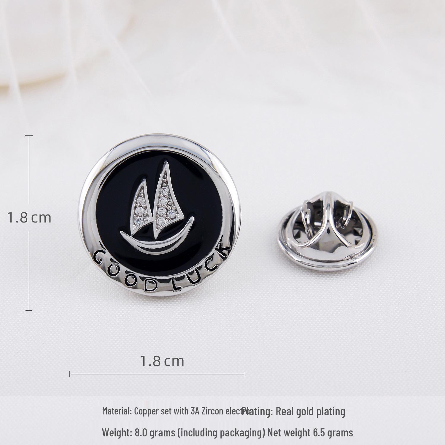 

Гладкое плавание Мужской лацканный значок «Парусник с цирконом» — Элегантный, надежный дизайн